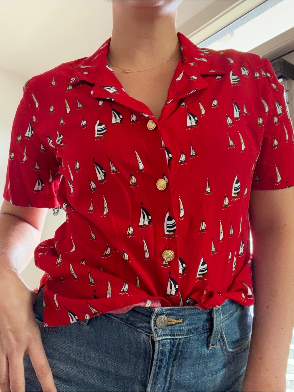Vintage Liz Claiborne Nautical Top - Picture 3 of 13